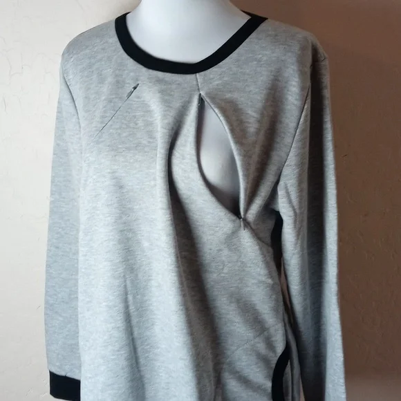 NWT Luvma Belly Nursing Maternity Sweatshirt - Picture 3 of 10